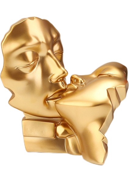 Reçine Heykel Severler Soyut Heykel Figürinleri Romantik Sanat Aksan Kabine Altın (Yurt Dışından)