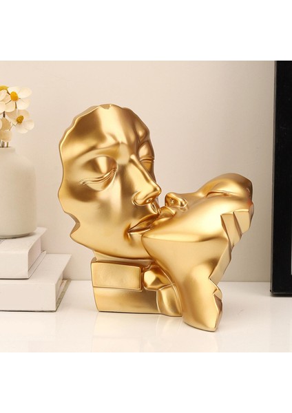 Reçine Heykel Severler Soyut Heykel Figürinleri Romantik Sanat Aksan Kabine Altın (Yurt Dışından) fiyatları