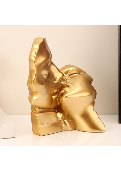 Reçine Heykel Severler Soyut Heykel Figürinleri Romantik Sanat Aksan Kabine Altın (Yurt Dışından) modelleri