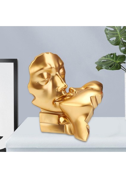 Reçine Heykel Severler Soyut Heykel Figürinleri Romantik Sanat Aksan Kabine Altın (Yurt Dışından) indirimleri