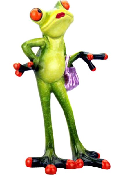 1 Adet 3D Kurbağa Reçine El Sanatları, Masa Dekorasyonu #1 (Yurt Dışından)