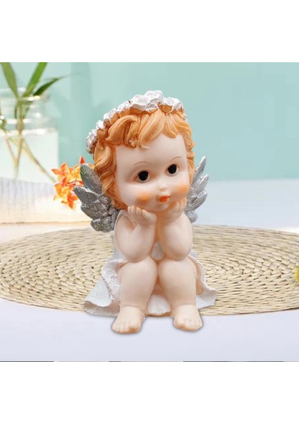 Reçine Angel Figürin Heykeli Cherub Sculpture Masa Dekor Düğün Süsleme Çift Eller (Yurt Dışından) fırsatları