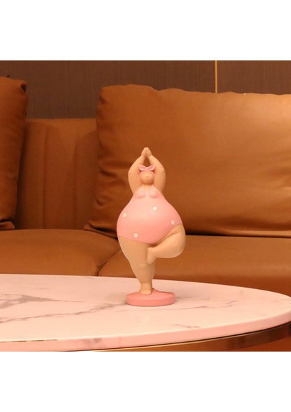 Yaratıcı Yoga Kız Heykeli Meditasyon Masa El Sanatları Ev Rafı Dekor Pembe A (Yurt Dışından) fiyatları
