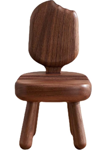 Yaratıcı El Sanatları Ahşap Evrensel Telefon Tutucu Heykeli Masa Masası Hediyesi (Yurt Dışından)