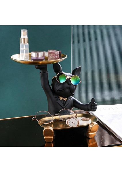 Heykel Köpek Heykeli Sunurlar Masa Black Için Depolama Reçine Organizatörü (Yurt Dışından) fiyatları