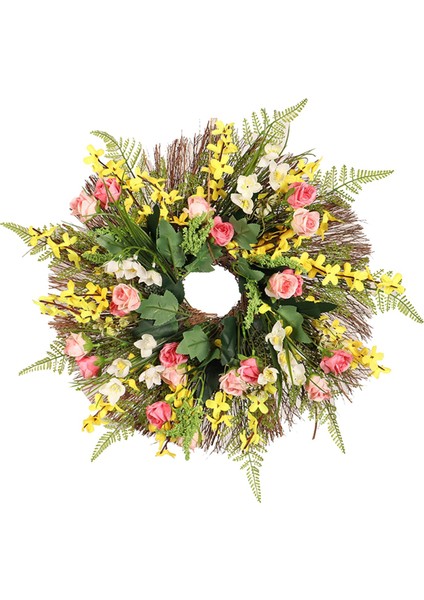 Ön Dekoratif 16 Inç Kış Çelenk Paskalya Yayını (Yurt Dışından)