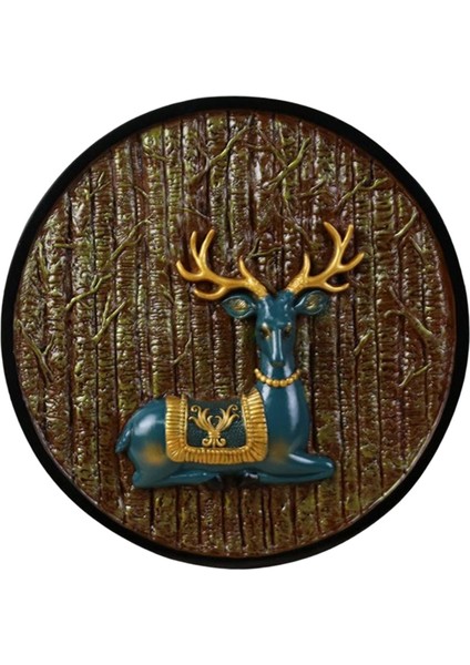 Geyik Heykel Heykel Süsleme Ren Geyiği Figürinler Duvar Dekorasyon El Sanatları Geyik Oturan (Yurt Dışından)
