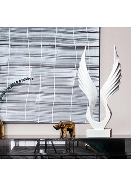 Reçine Heykel Fotoğraf Props Oturma Odası Heykeli Ev Dekorasyonu Beyaz (Yurt Dışından) fiyatları