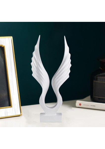 Reçine Heykel Fotoğraf Props Oturma Odası Heykeli Ev Dekorasyonu Beyaz (Yurt Dışından) indirimleri