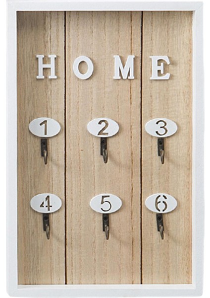 Aile Anahtarı Tutucu Dekoratif Şapka Raf 6 Kancalar Organizatör Giriş Hooks Kapı Sarı (Yurt Dışından) fiyatları