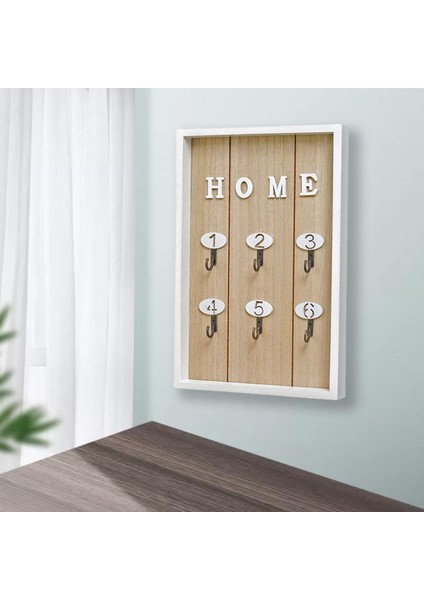 Aile Anahtarı Tutucu Dekoratif Şapka Raf 6 Kancalar Organizatör Giriş Hooks Kapı Sarı (Yurt Dışından) modelleri