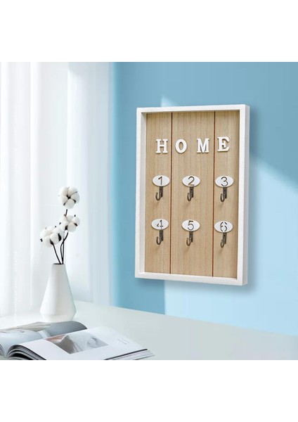 Aile Anahtarı Tutucu Dekoratif Şapka Raf 6 Kancalar Organizatör Giriş Hooks Kapı Sarı (Yurt Dışından) fırsatları