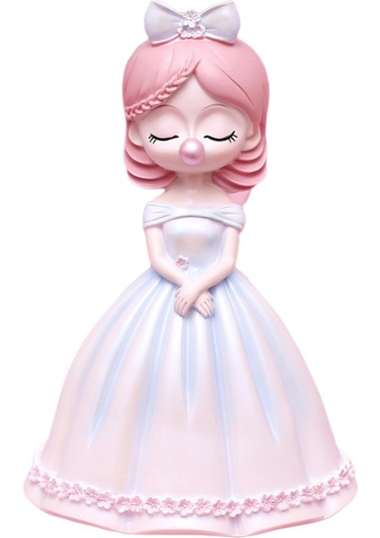 Sevimli Kız Heykelcik Heykel Kek Topper Sanatı Oturma Odası Düğün Dekorasyonu E (Yurt Dışından)