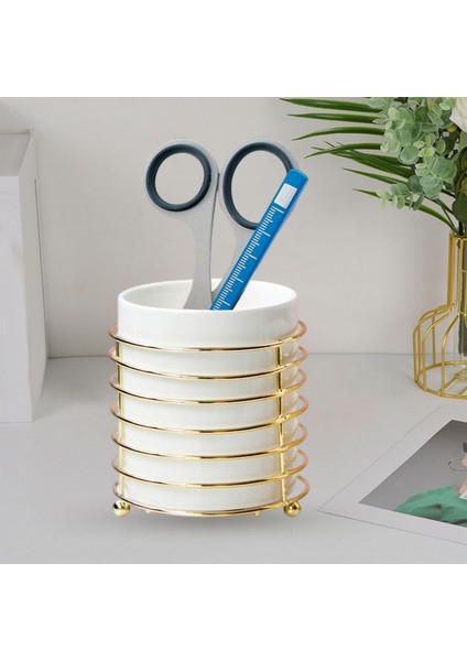 Ruj Makyaj Fırçası Tutucu Konteyner Ruj Kalemi Kalem Tutucu Yatak Odası Altın L (Yurt Dışından) indirimleri