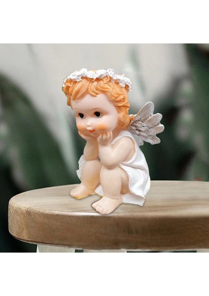 Reçine Angel Figürin Heykeli Cherub Sculpture Masa Dekor Düğün Süsleme Çift Eller (Yurt Dışından) indirimleri