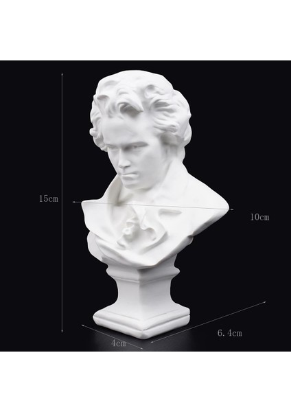 6 Inç Beethoven Reçine Büst Heykeli Heykel Heykel Kopyası Dayanıklı (Yurt Dışından) fırsatları