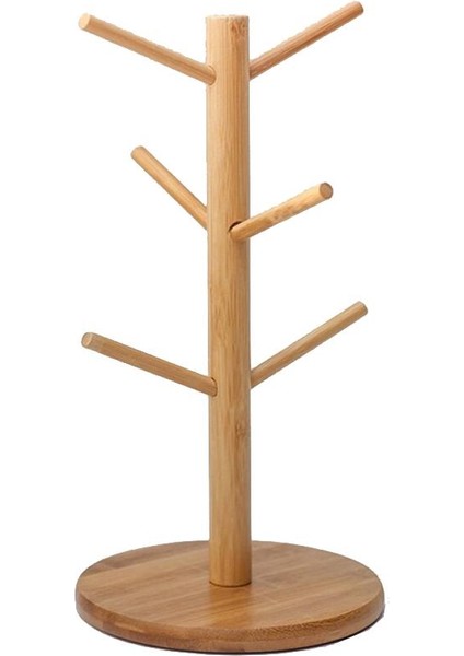 Ahşap Atık Kupa Tutucu 6 Şube Asma Ağaç Bardakları Kurutma (Yurt Dışından)