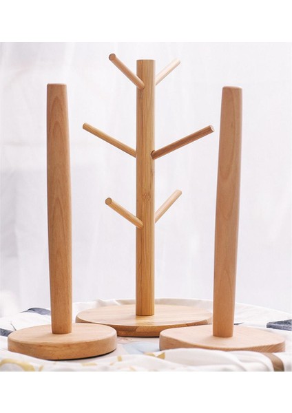 Ahşap Atık Kupa Tutucu 6 Şube Asma Ağaç Bardakları Kurutma (Yurt Dışından) fırsatları