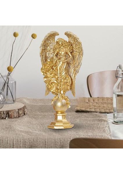 Yaratıcı Melek Figürine 3D Angel Heykel Ofisi Ev Bahçe Dekor Süsü Altın (Yurt Dışından) fırsatları