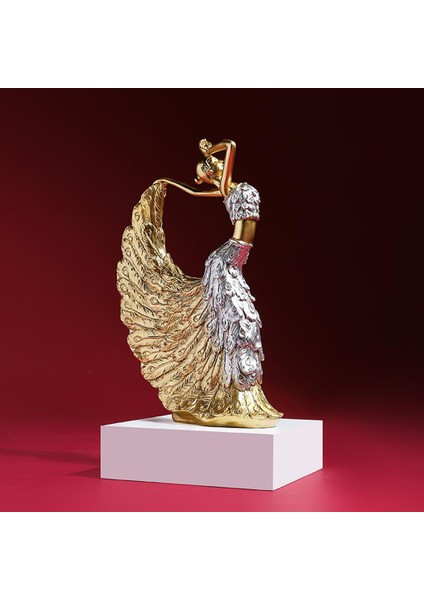 Peacock Dancer Figürinler Dans Heykel Ev Ofis Masa Üstü Dekor Süsleri Altın (Yurt Dışından) indirimleri