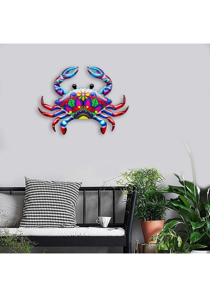 Metal Duvar Sanat Dekoru Deniz Bahçesi Yard Porch Sculpture Için Patio Red (Yurt Dışından) fiyatları