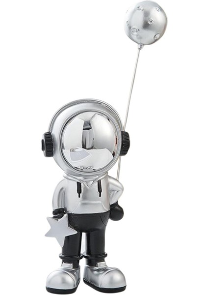 Astronot Heykeli Uzaylaştırıcı Heykeli Kitaplık Mutfak Yemek Odası Gezegen (Yurt Dışından)