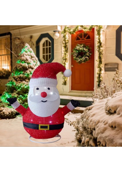 Kumaş Noel Süsleri Glow 45CM Noel Baba Bahçe Bahçesi Açık (Yurt Dışından) modelleri