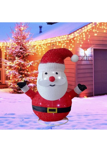 Kumaş Noel Süsleri Glow 45CM Noel Baba Bahçe Bahçesi Açık (Yurt Dışından) fırsatları