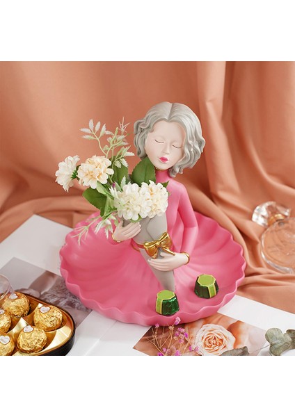 Girk Tepsisi ile Kız Heykeli Kolyeler Için Reçine Ruj Ofisi B. (Yurt Dışından) modelleri