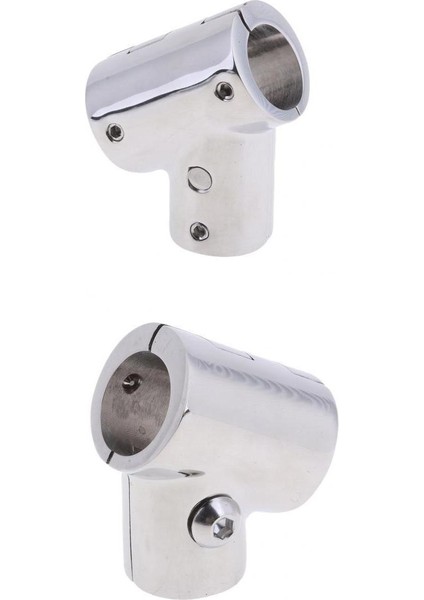 22MM ve 25MM Tekne Küpeşte 60 Derece Tee 3 Yol - 316 Paslanmaz Çelik (Yurt Dışından)