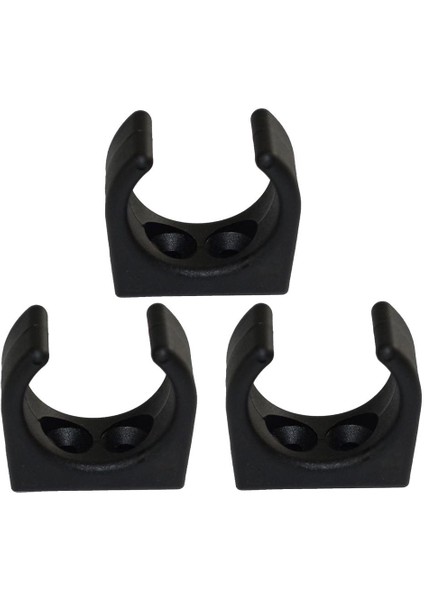 3pcs Siyah Naylon Klipsler Tekne Kürek Stow Tüp Tutucu Depolama Braketi 1-1/4in (Yurt Dışından)