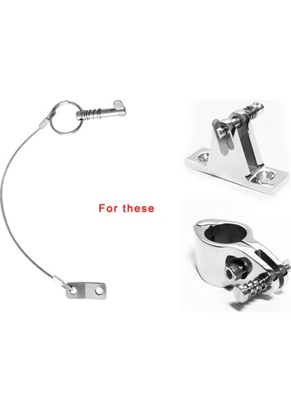 4pcs Çelik Hızlı Serbest Bırakma Pimi Kordon Tekne Bimini Üst Güverte Menteşe (Yurt Dışından) modelleri