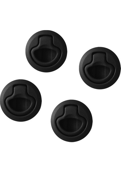 4x Siyah 2 "deniz Tekne Güverte Kapağı 1/2" Kapı Için Sırt Çekme Kılavuzu (Yurt Dışından)