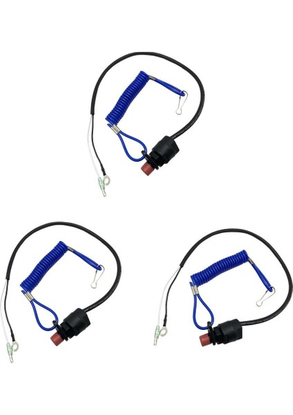 3 Adet Tekne Motoru Güvenliği Öldürme Durdurma Anahtarı Yamaha Motorlar Için Kordon (Yurt Dışından)