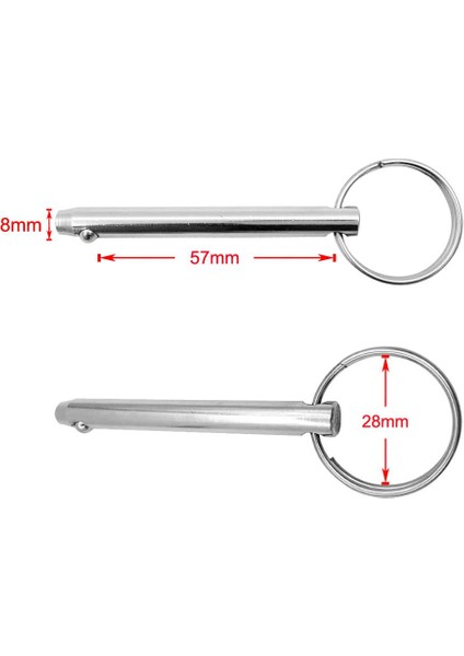 5/16 "tekne Bimini Üst Uydurma Paslanmaz Çelik Için Hızlı Yayın Pin (Yurt Dışından)