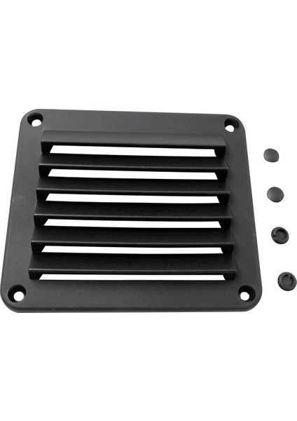 2 Adet Tekne Deniz Kamartma Havalandırma Plastik Abs Siyah 5-1/2 "x 4-7/8" (Yurt Dışından)