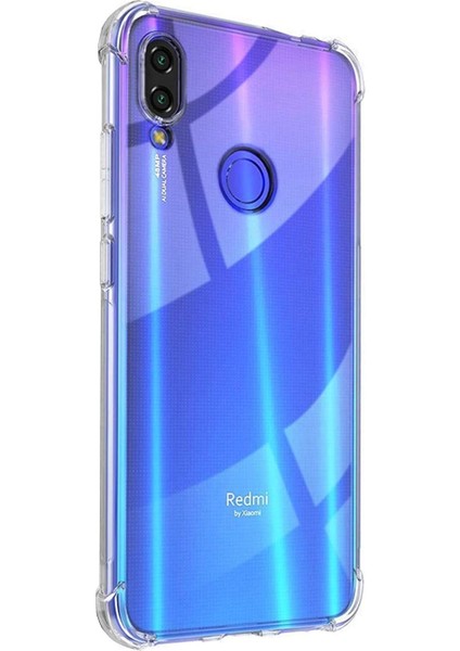 Xiaom Redmi Note 7 Pro ile Uyumlu Kapak Şeffaf Airbag Antishock Köşe Korumalı Silikon Kılıf
