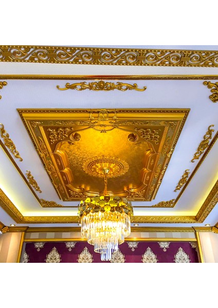 Boyanabilir Avize Göbeği Motif 4 Adet 40*40 GBM - B26 - 4 fırsatları