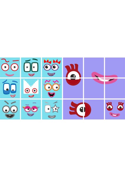 Number Blocks Matematik Eğitici Birim Küp Snapcubes /51-100 Mega Paket Sticker 90 Pcs
