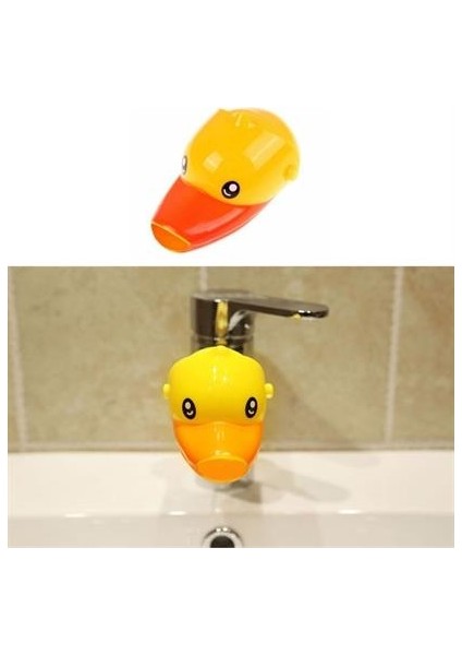 Çocuklar Için Eğitici ve Güvenli Musluk Uzatıcı Genişletici Başlık Aparatı Ördek Figürlü modelleri