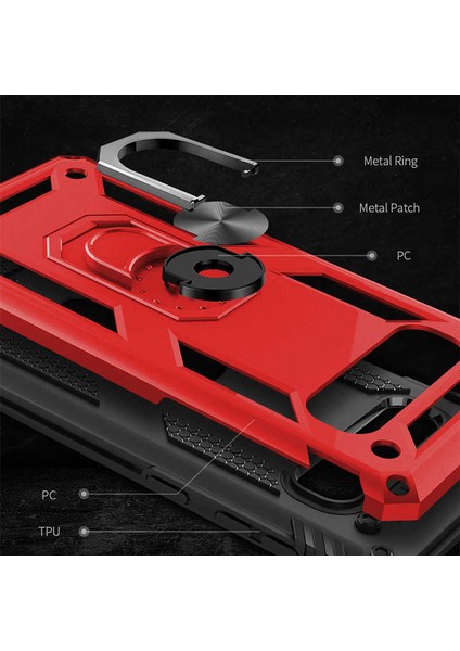 Samsung Galaxy S10 Kılıf Tank Zırh Yüzüklü Mıknatıslı Standlı Kapak (Vega) fırsatları