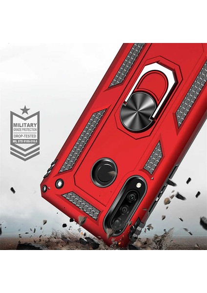 Samsung Galaxy A20S Kılıf Tank Zırh Yüzüklü Mıknatıslı Standlı Kapak (Vega) fırsatları