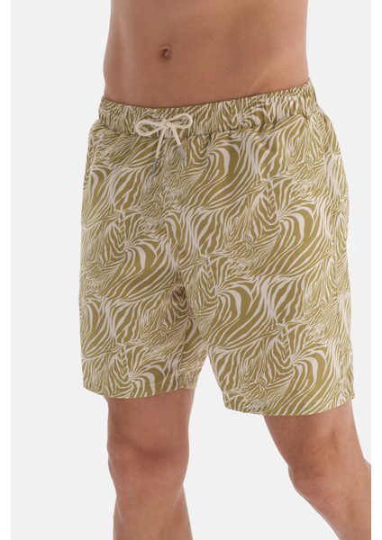 Yeşil Zebra Des. Orta Şort fırsatları