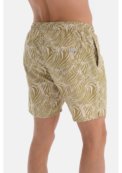Yeşil Zebra Des. Orta Şort indirimleri