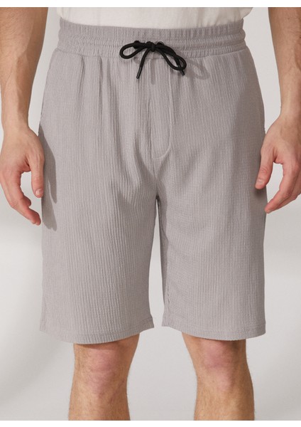 Gri Erkek Sweat Şort E-Redalt