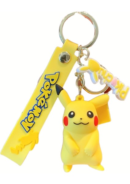 Threemb Toys Pokemon Yüksek Kalite Anahtarlık Pikachu