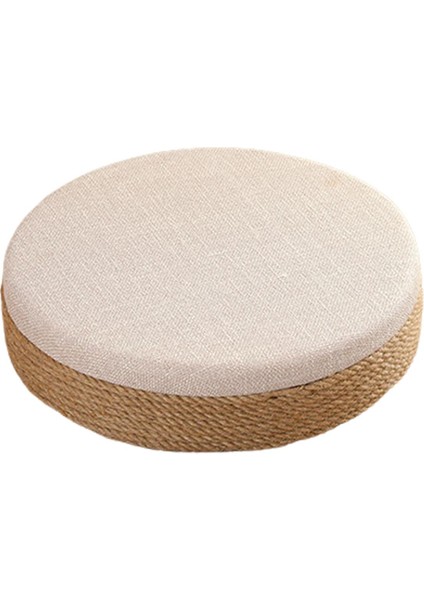El Yapımı Yastık Pouf Zemin Pouf Mat Koltuk Pedi Oturma Odası Çayevi Dekor Beyaz (Yurt Dışından) fiyatları