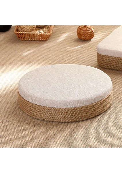 El Yapımı Yastık Pouf Zemin Pouf Mat Koltuk Pedi Oturma Odası Çayevi Dekor Beyaz (Yurt Dışından) indirimleri