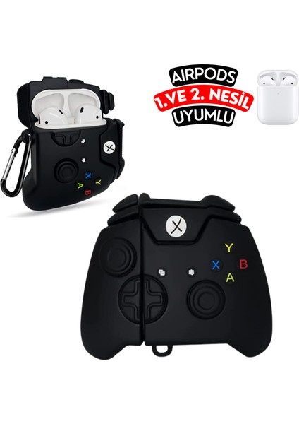 Airpods 1. ve 2. Nesil Uyumlu Oyun Konsolu Figürlü Sevimli Koruyucu Silikon Kılıf