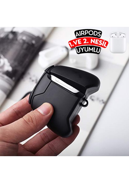 Airpods 1. ve 2. Nesil Uyumlu Oyun Konsolu Figürlü Sevimli Koruyucu Silikon Kılıf modelleri